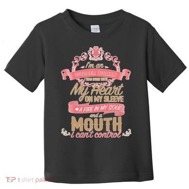 I'm An October Woman Heart Fire Soul Toddler T-Shirt