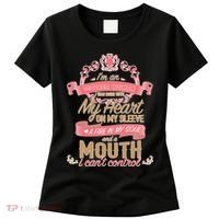 I'm An October Woman Heart Fire Soul Women's T-Shirt thumb 0
