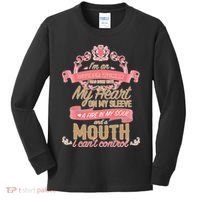 I'm An October Woman Heart Fire Soul Kids Long Sleeve Shirt thumb 0
