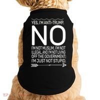 I'm Anti Trump Not Stupid Doggie Tank thumb 0