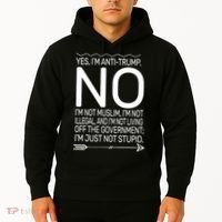 I'm Anti Trump Not Stupid Hoodie thumb 2