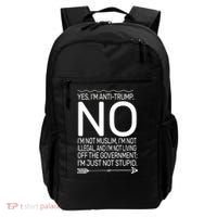 I'm Anti Trump Not Stupid Backpack thumb 0
