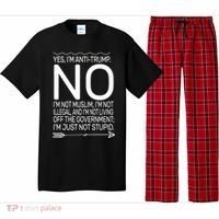 I'm Anti Trump Not Stupid Pajama Set thumb 0