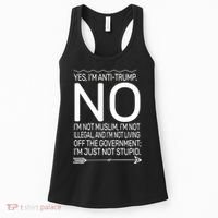 I'm Anti Trump Not Stupid Women's Tank Top thumb 0