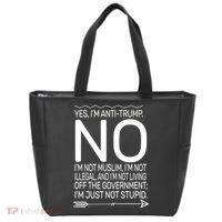 I'm Anti Trump Not Stupid Tote Bag thumb 0