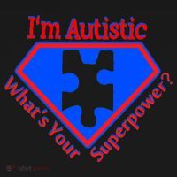 I'm Autistic What's Your Super Power Doggie Tank thumb 4