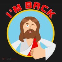 I'm Back Funny Easter Jesus He is Risen Backpack thumb 2