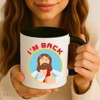 I'm Back Funny Easter Jesus He is Risen Coffee Mug thumb 3