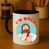 I'm Back Funny Easter Jesus He is Risen Coffee Mug thumb 4