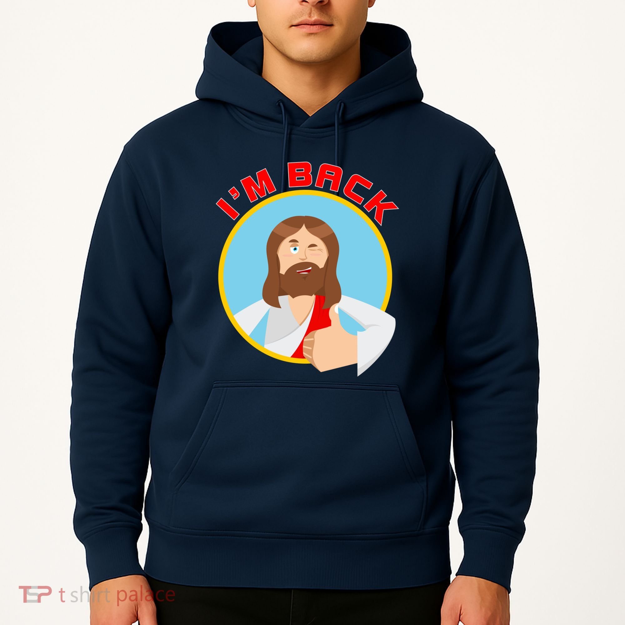 I'm Back Funny Easter Jesus He is Risen Hoodie