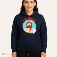 I'm Back Funny Easter Jesus He is Risen Hoodie thumb 5