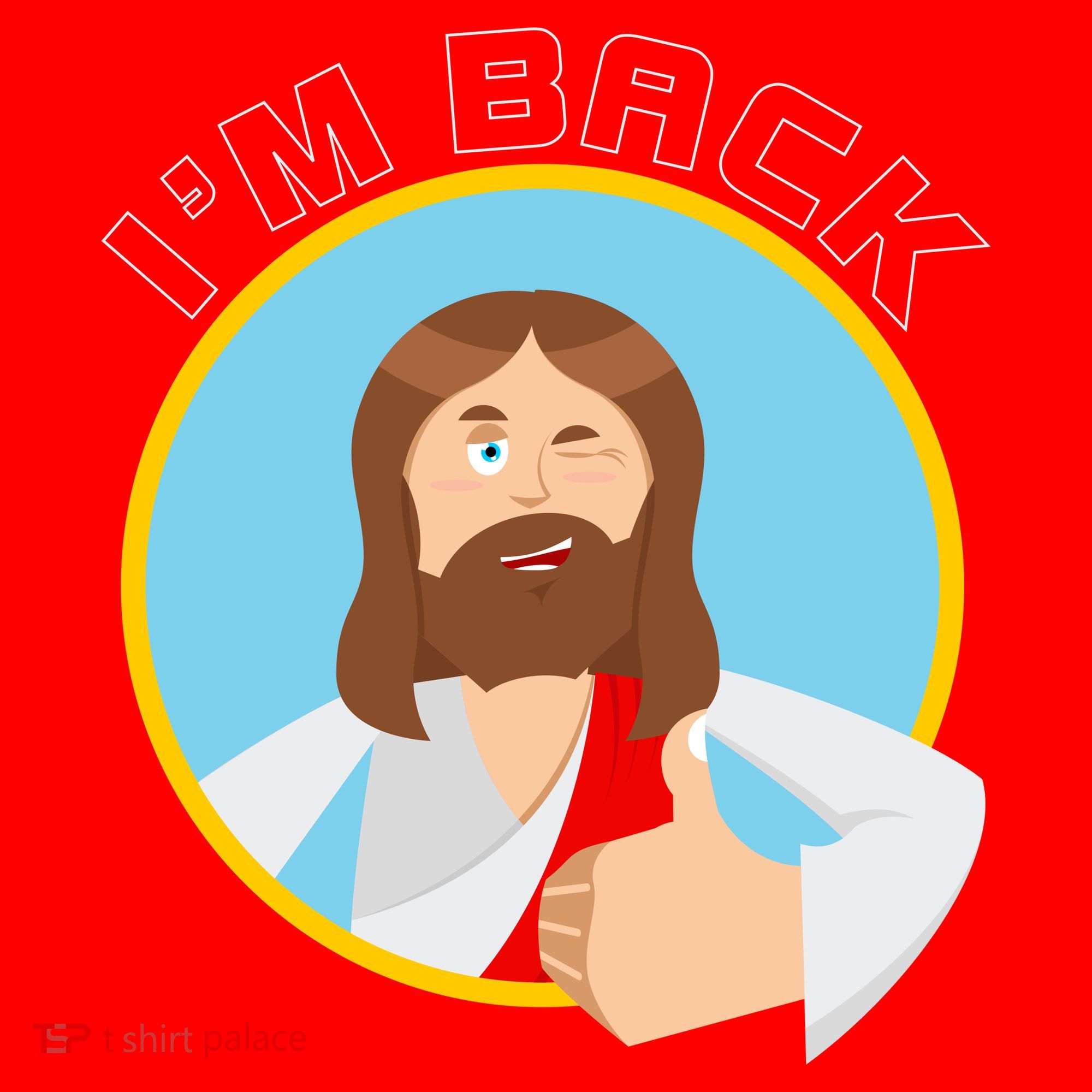 I'm Back Funny Easter Jesus He is Risen Santa Hat