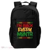 I'm Black Every Month Celebrating African American History Backpack thumb 0