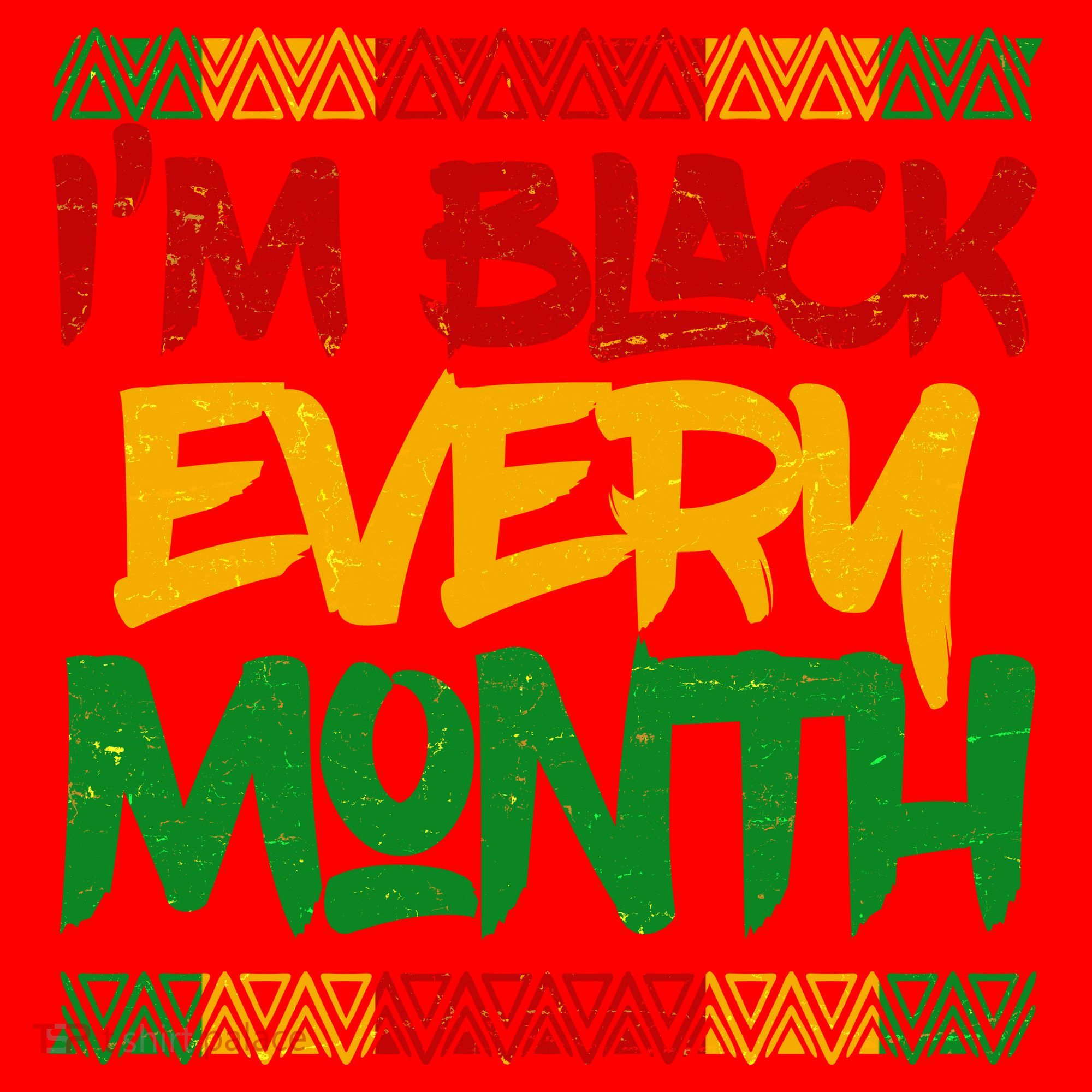 I'm Black Every Month Celebrating African American History Santa Hat