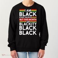 I'm Black Every Month Proud Black American Women's Sweatshirt thumb 0