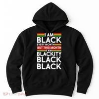 I'm Black Every Month Proud Black American Hoodie thumb 0