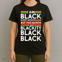 I'm Black Every Month Proud Black American T-Shirt thumb 4