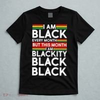 I'm Black Every Month Proud Black American T-Shirt thumb 5