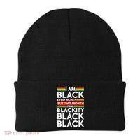 I'm Black Every Month Proud Black American Beanie thumb 0