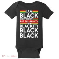 I'm Black Every Month Proud Black American Baby Bodysuit thumb 0