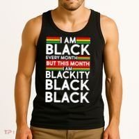 I'm Black Every Month Proud Black American Tank Top thumb 3