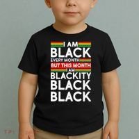 I'm Black Every Month Proud Black American Toddler T-Shirt thumb 2