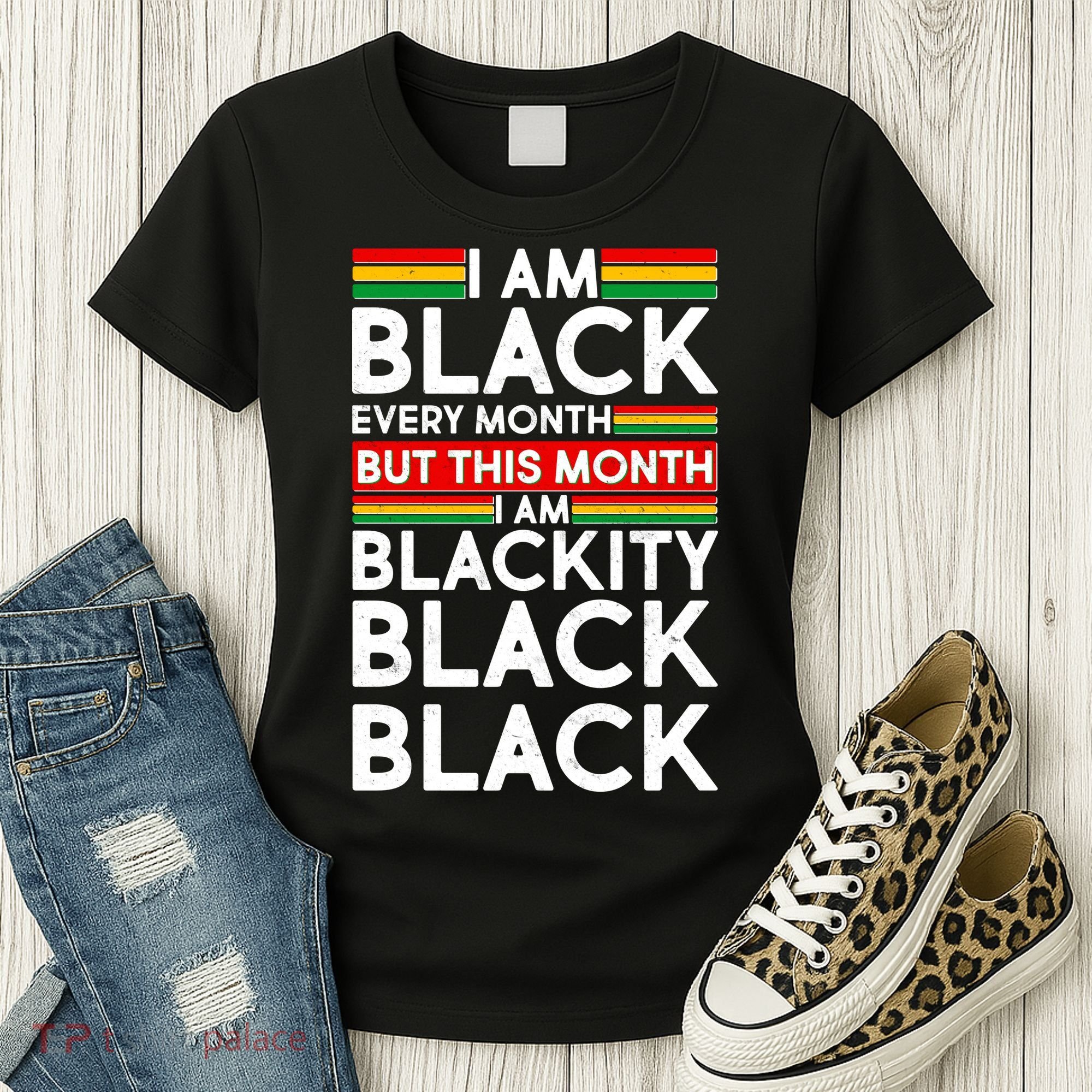 I'm Black Every Month Proud Black American Women's T-Shirt