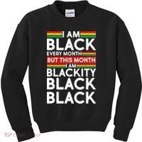 I'm Black Every Month Proud Black American Kids Sweatshirt thumb 0