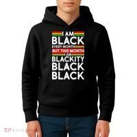I'm Black Every Month Proud Black American Kids Hoodie thumb 4