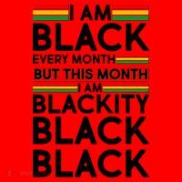 I'm Black Every Month Proud Black American Santa Hat thumb 1