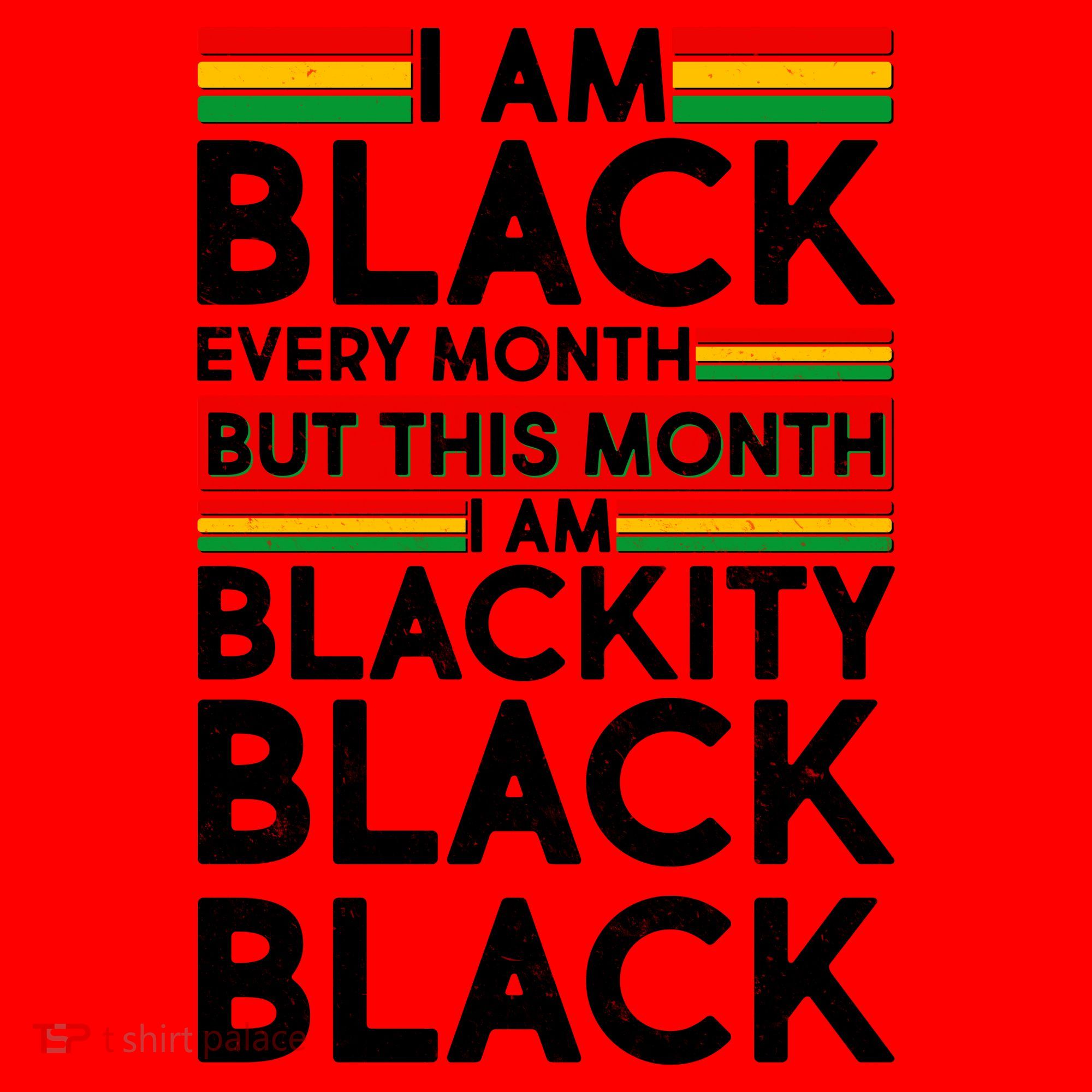 I'm Black Every Month Proud Black American Santa Hat