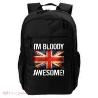 I'm Bloody Awesome British Union Jack Flag Backpack thumb 0