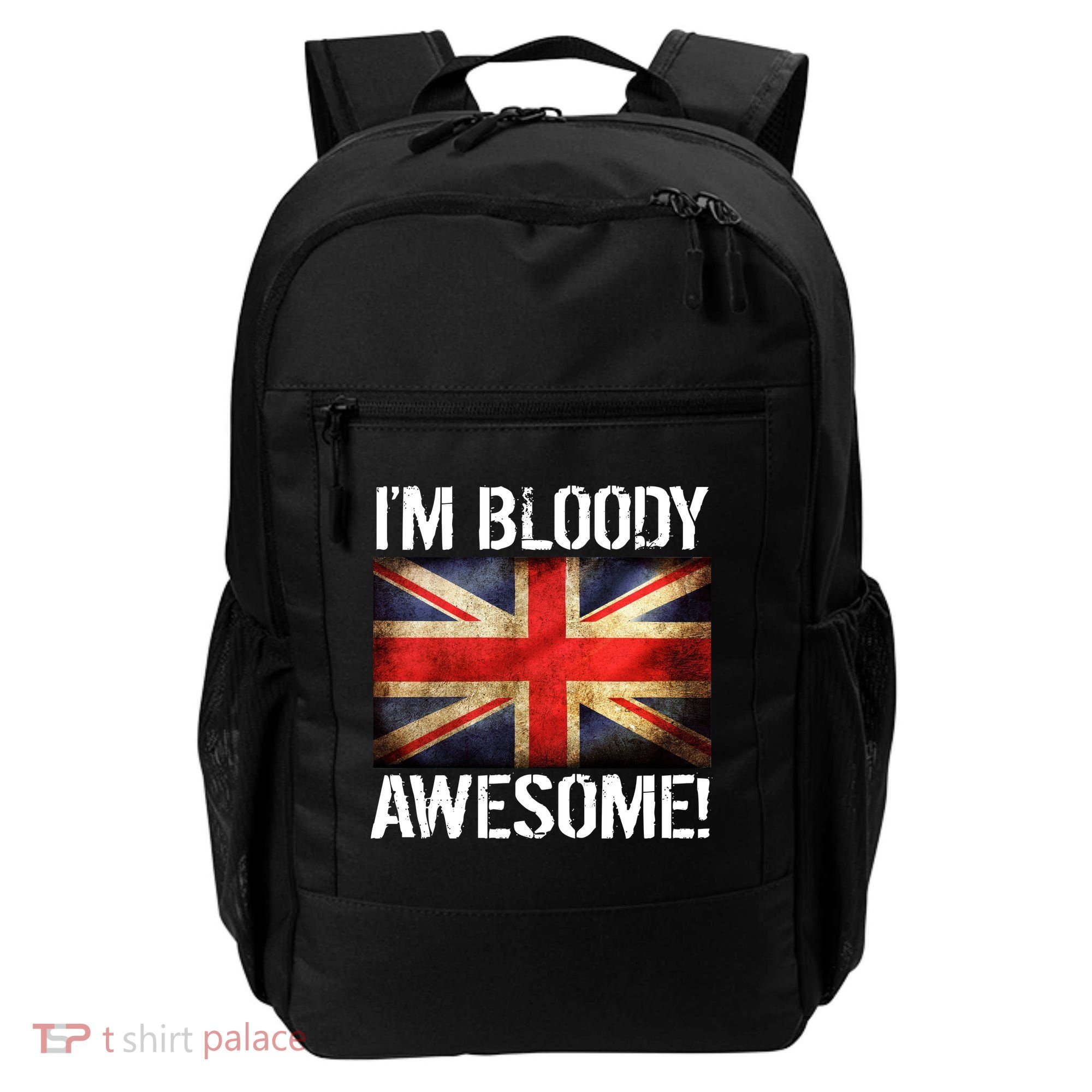 I'm Bloody Awesome British Union Jack Flag Backpack