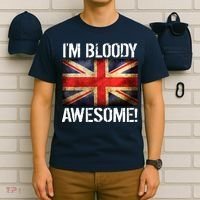I'm Bloody Awesome British Union Jack Flag T-Shirt thumb 6