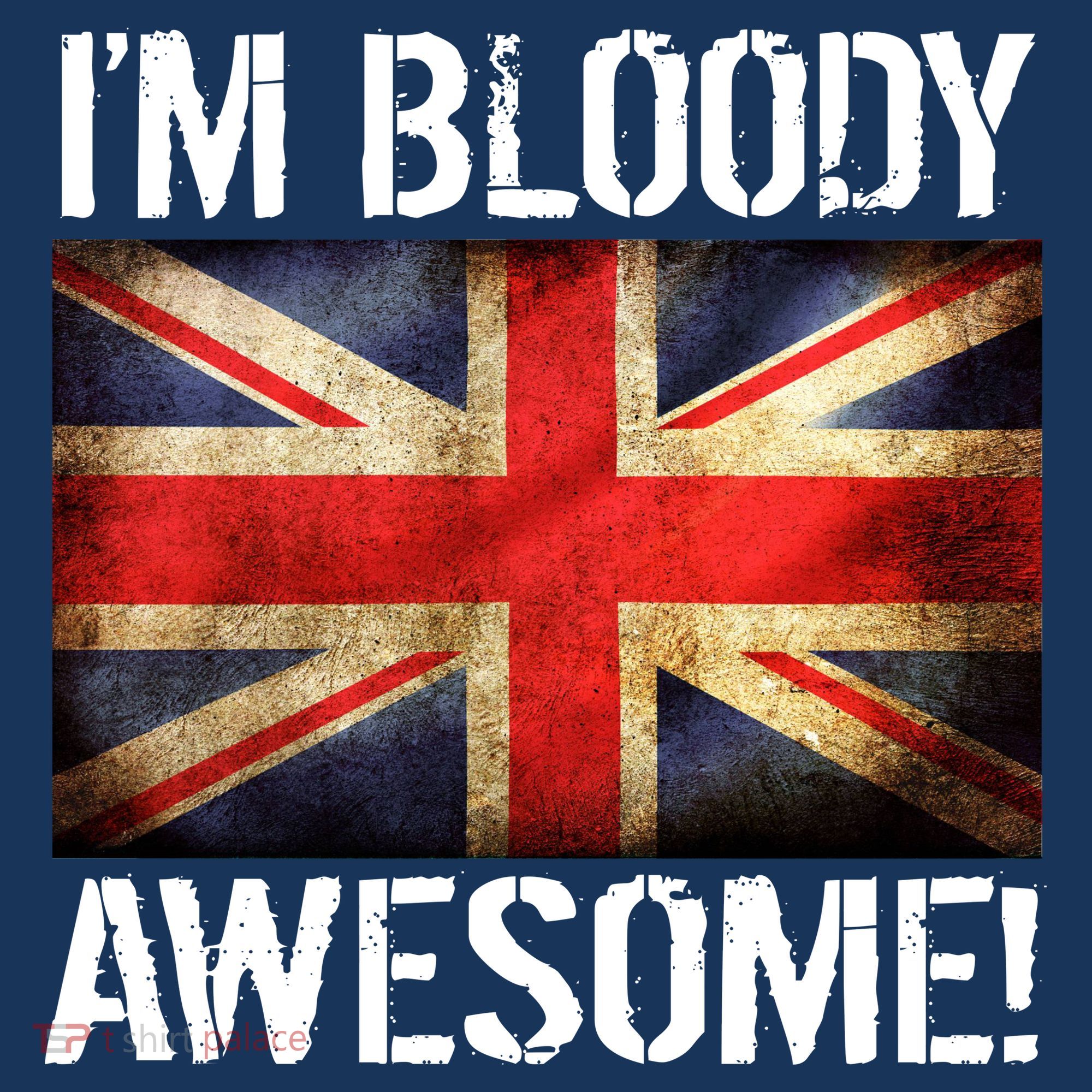 I'm Bloody Awesome British Union Jack Flag Beanie