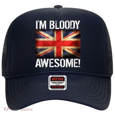 I'm Bloody Awesome British Union Jack Flag Hat