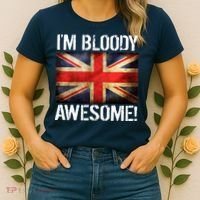 I'm Bloody Awesome British Union Jack Flag Women's T-Shirt thumb 2