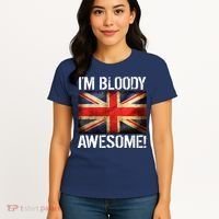 I'm Bloody Awesome British Union Jack Flag Women's T-Shirt thumb 4