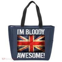 I'm Bloody Awesome British Union Jack Flag Tote Bag thumb 0