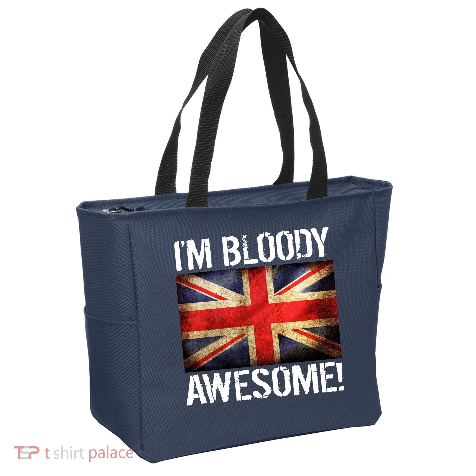 I'm Bloody Awesome British Union Jack Flag Tote Bag