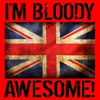 I'm Bloody Awesome British Union Jack Flag Santa Hat thumb 1