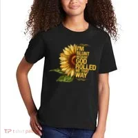 I'm Blunt Because God Rolled Me That Way Kids T-Shirt thumb 2