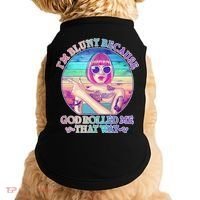 I'm Blunt Because God Rolled Me That Way Retro Tattoo Doggie Tank thumb 0