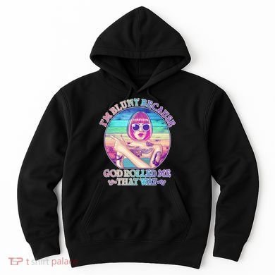 I'm Blunt Because God Rolled Me That Way Retro Tattoo Hoodie