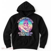 I'm Blunt Because God Rolled Me That Way Retro Tattoo Hoodie thumb 0