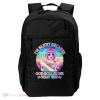 I'm Blunt Because God Rolled Me That Way Retro Tattoo Backpack thumb 0