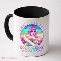 I'm Blunt Because God Rolled Me That Way Retro Tattoo Coffee Mug thumb 0