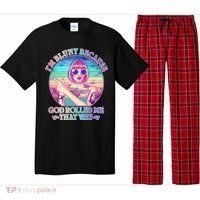 I'm Blunt Because God Rolled Me That Way Retro Tattoo Pajama Set thumb 0