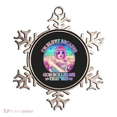I'm Blunt Because God Rolled Me That Way Retro Tattoo Ornament