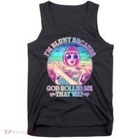 I'm Blunt Because God Rolled Me That Way Retro Tattoo Tank Top thumb 0